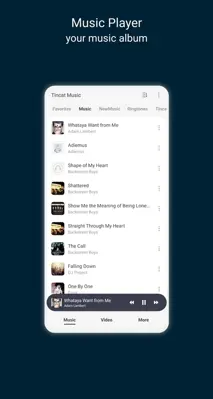 Tincat Player Music & Video android App screenshot 4